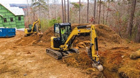 mini excavator trenching|digging trench with mini excavator.